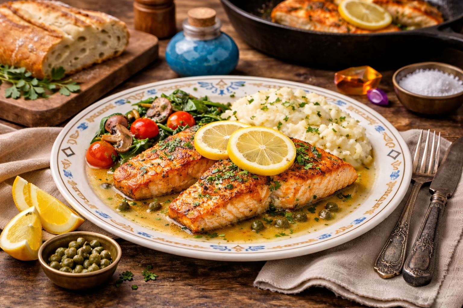 Zelda Salmon Meunière Recipe